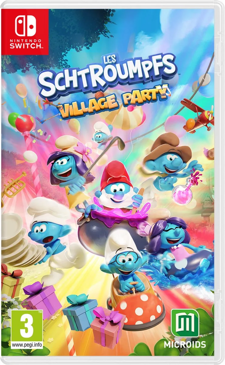 Les Schtroumpfs: Village Party by Mindscape, Nintendo Switch – cover