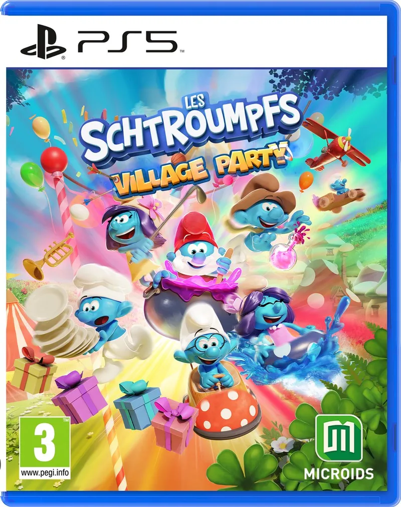 Les Schtroumpfs: Village Party van Mindscape, PS5 – cover