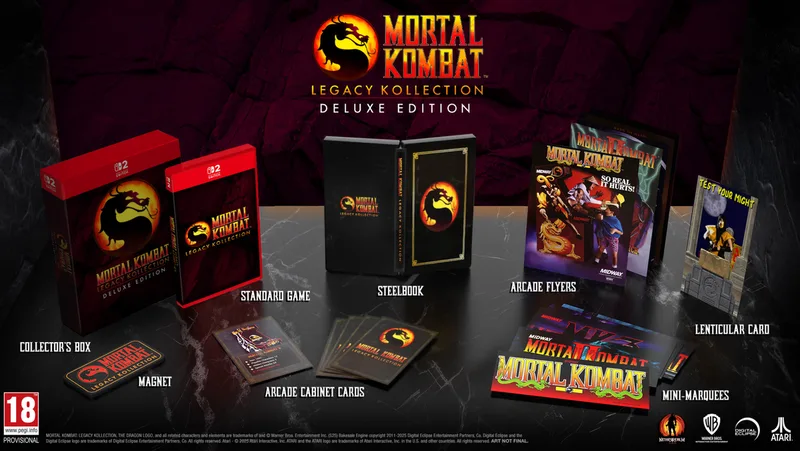 Mortal Kombat Legacy Kollection Deluxe Edition de Mindscape, Nintendo Switch 2 – jaquette