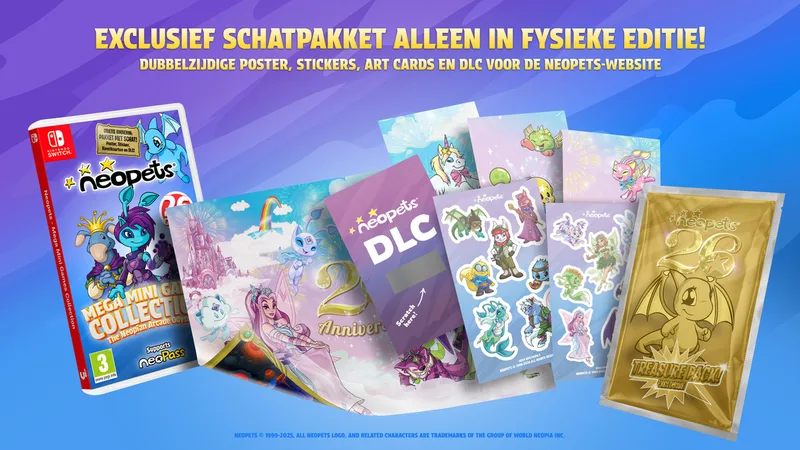 Neopets Mega Mini Games Collection Day One Edition de Mindscape, Nintendo Switch – jaquette