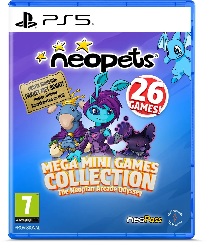 Neopets Mega Mini Games Collection Day One Edition de Mindscape, PS5 – jaquette