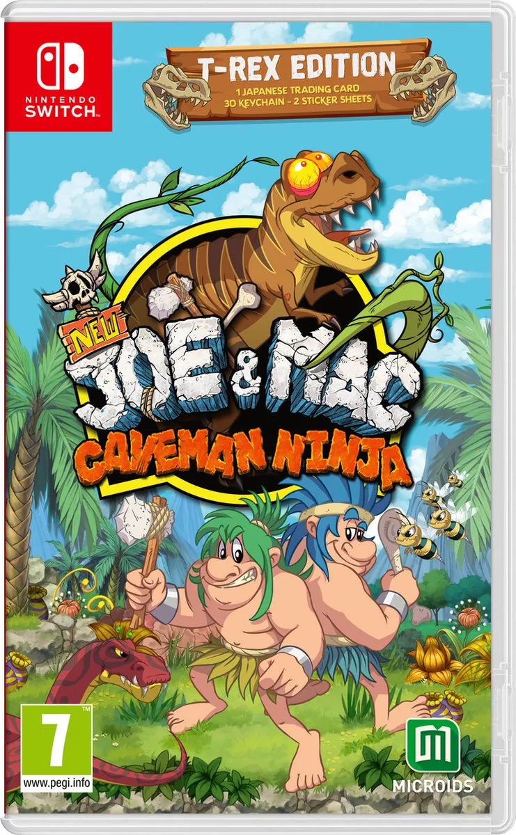 New Joe & Mac: Caveman Ninja: T-Rex Edition by Mindscape, Nintendo Switch – cover