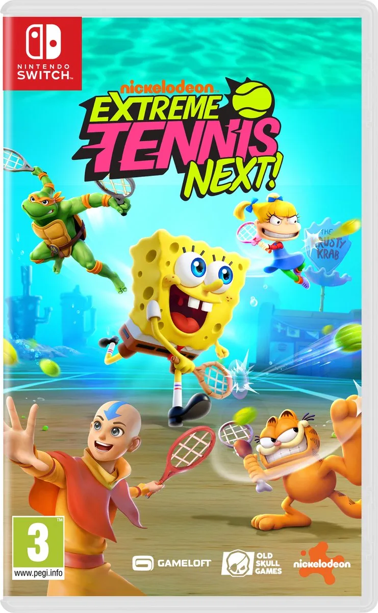 Nickelodeon Extreme Tennis Next! van Mindscape, Nintendo Switch – cover