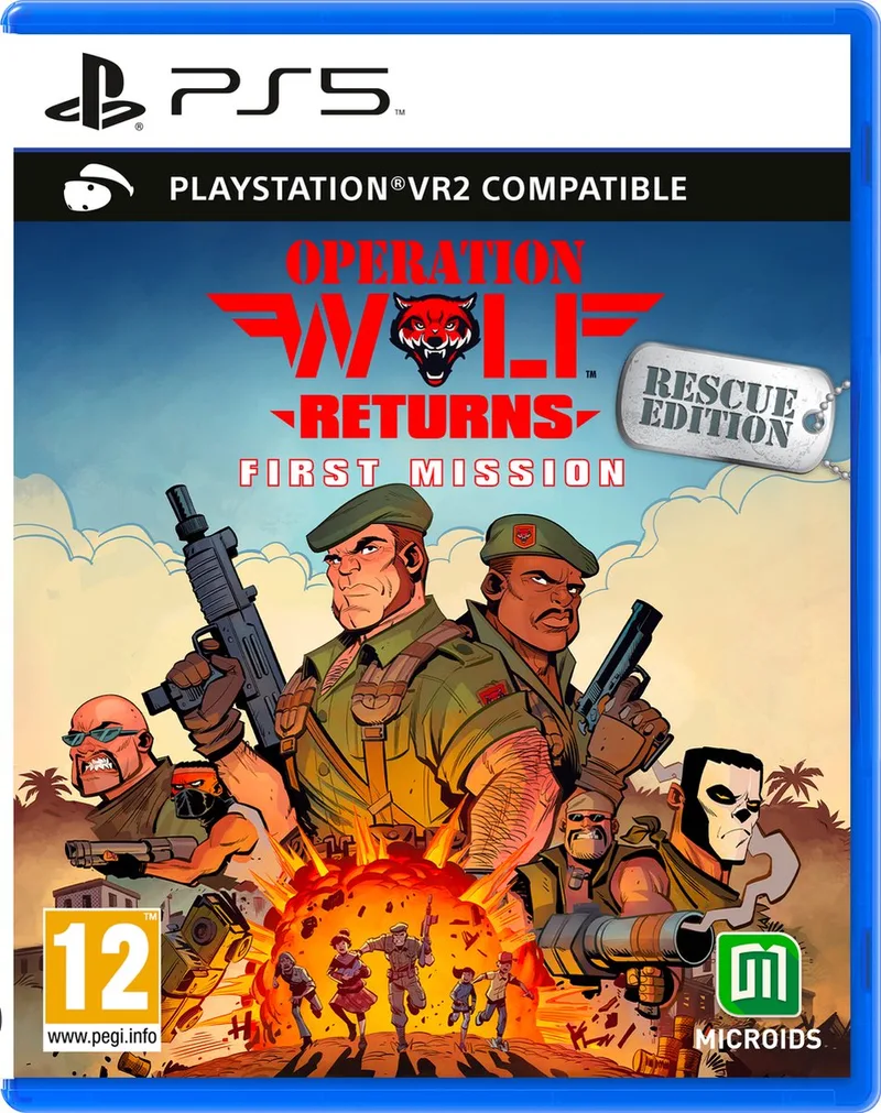 Operation Wolf Returns: First Mission: Rescue Edition by Mindscape, PS5 – cover