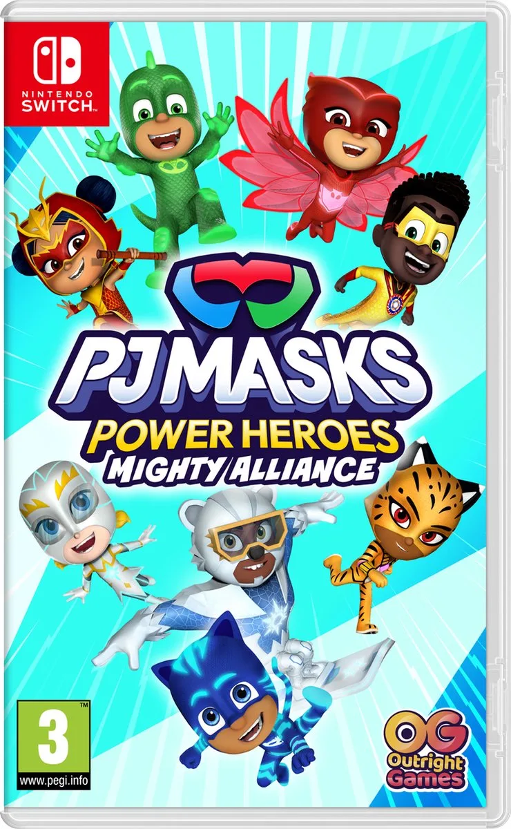 PJ Masks Power Heroes: Mighty Alliance van Mindscape, Nintendo Switch – cover