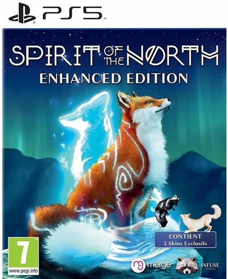 PlayStation 5 Video Game Just For Games Spirit of the North Enhanced Ed. de Mindscape, PS5 – jaquette