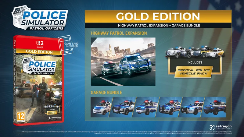Police Simulator - Patrol Officers Gold Edition de Mindscape, Nintendo Switch 2 – jaquette