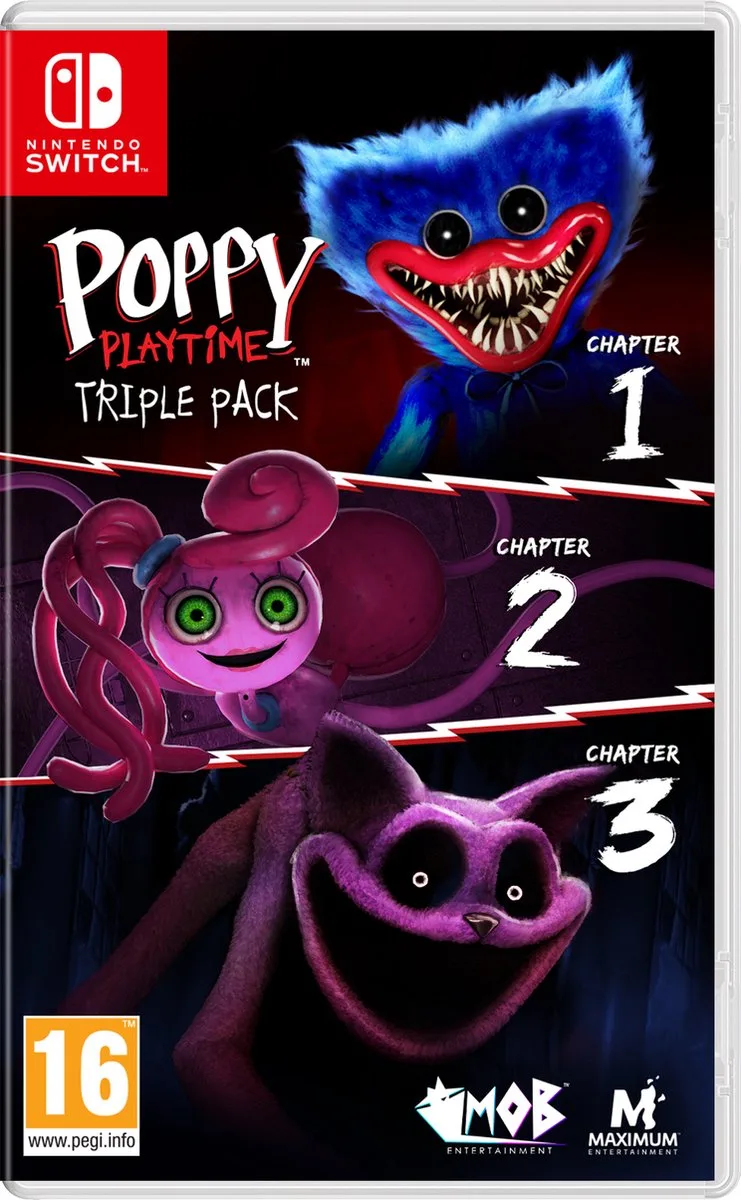 Poppy Playtime Triple Pack de Mindscape, Nintendo Switch – jaquette