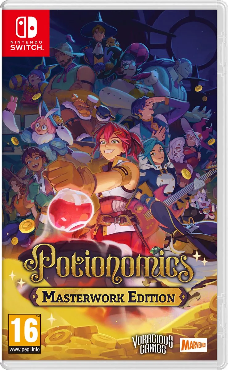 Potionomics: Masterwork Edition de Mindscape, Nintendo Switch – jaquette