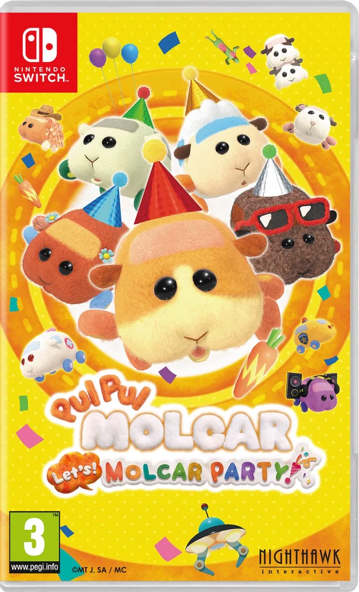 Pui Pui Molcar: Let´s Molcar Party! de Mindscape, Nintendo Switch – jaquette