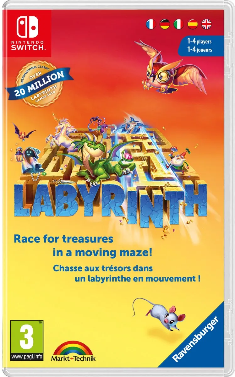 Ravensburger Labyrinth van Mindscape, Nintendo Switch – cover
