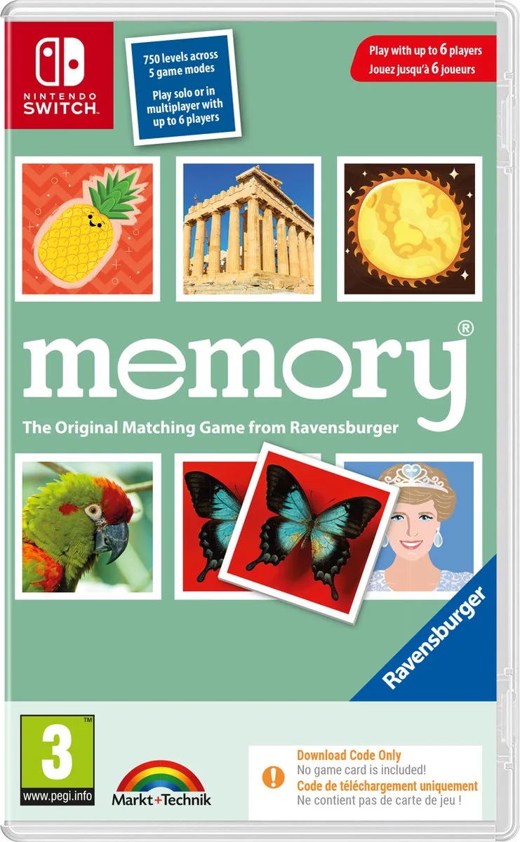 Ravensburger memory® de Mindscape, Nintendo Switch – jaquette
