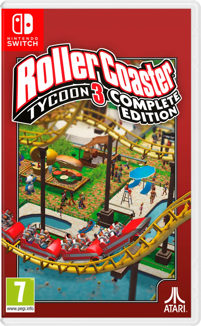 RollerCoaster Tycoon 3: Complete Edition van Mindscape, Nintendo Switch – cover