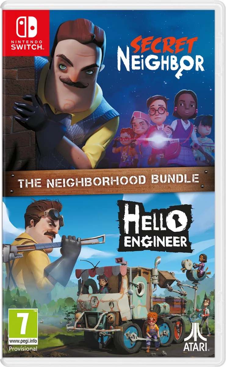 Secret Neighbor + Hello Engineer - The Neighborhood Bundle by Mindscape, Nintendo Switch – cover