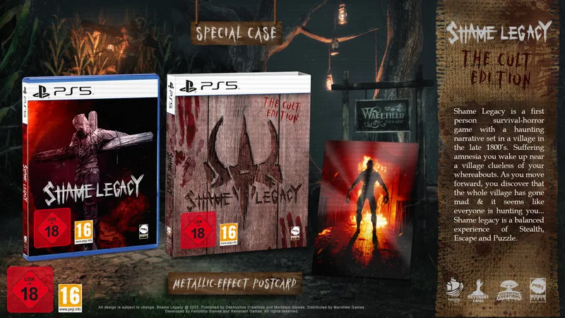 Shame Legacy: The Cult Edition de Mindscape, PS5 – jaquette