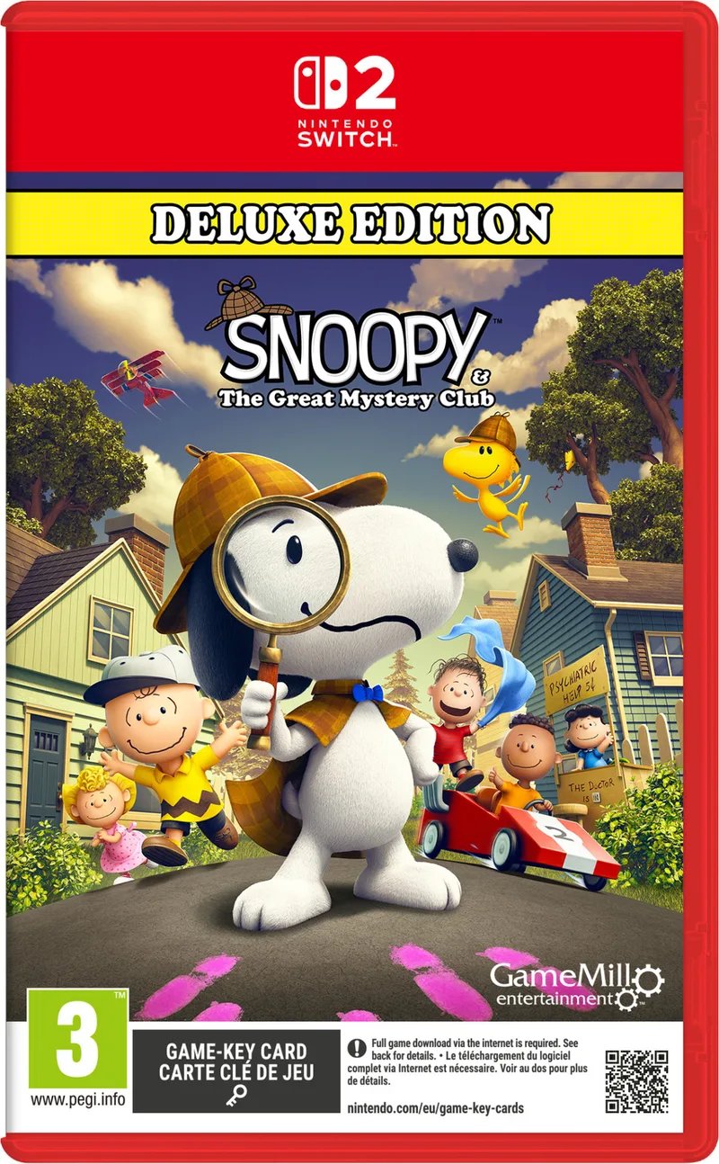 Snoopy & The Great Mystery Club Deluxe Edition by Mindscape, Nintendo Switch 2 – cover