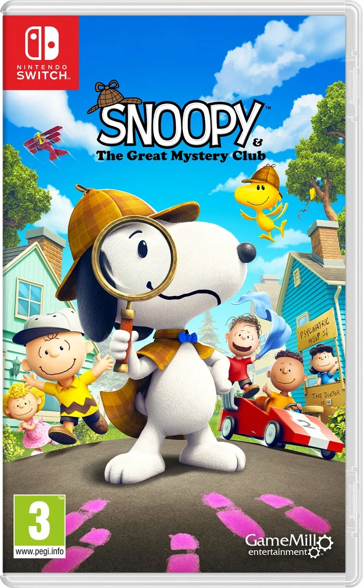 Snoopy & The Great Mystery Club by Mindscape, Nintendo Switch – cover