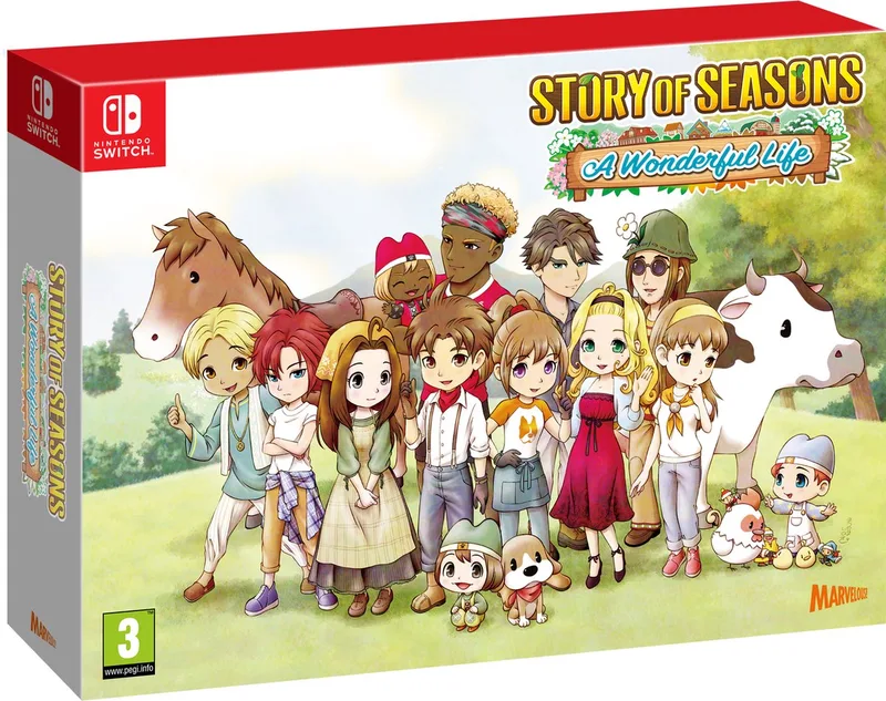 Story of Seasons: A Wonderful Life Limited Edition van Mindscape, Nintendo Switch – cover