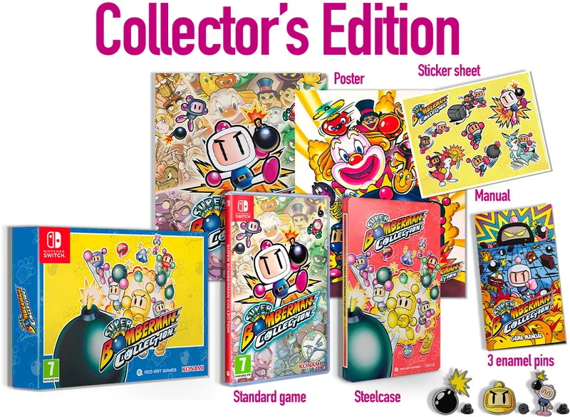 Super Bomberman Collection Collector's Edition van Mindscape, Nintendo Switch – cover
