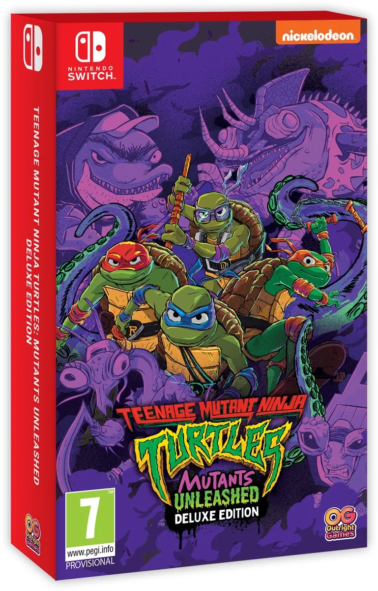 Teenage Mutant Ninja Turtles: Mutants Unleashed: Deluxe Edition van Mindscape, Nintendo Switch – cover