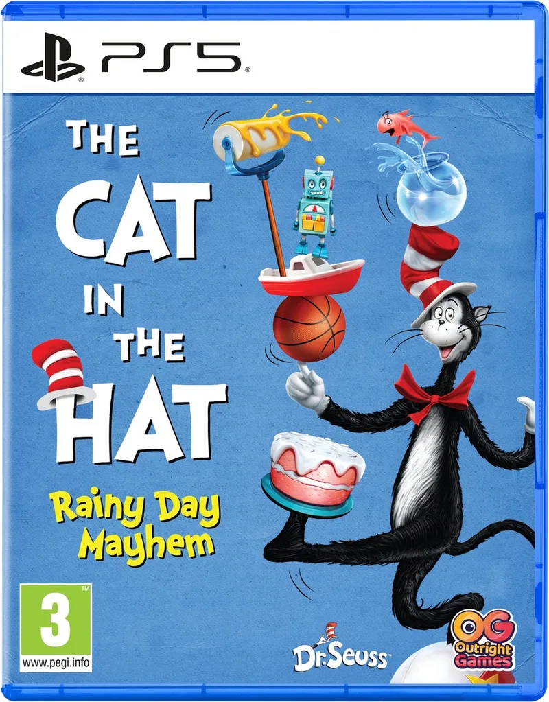 The Cat in the Hat: Rainy Day Mayhem van Mindscape, PS5 – cover