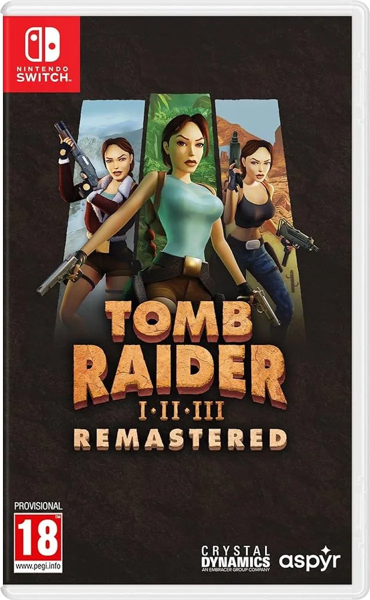 Tomb Raider I-III Remastered Starring Lara Croft van Mindscape, Nintendo Switch – cover