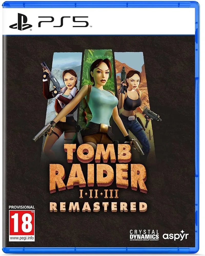 Tomb Raider I-III Remastered Starring Lara Croft van Mindscape, PS5 – cover