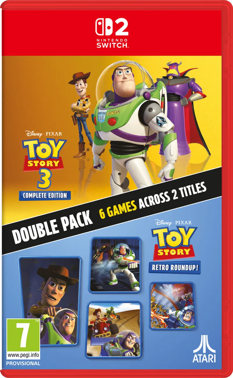 Toy Story Retro Round Up! + Toy Story 3 Complete Edition van Mindscape, Nintendo Switch 2 – cover