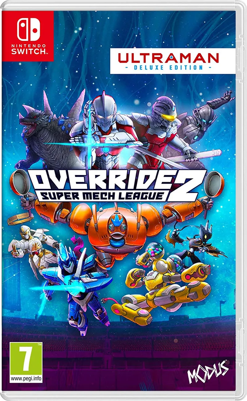 Override 2 Super Mech League Ultraman Deluxe Edition van Modus Games, Nintendo Switch – cover