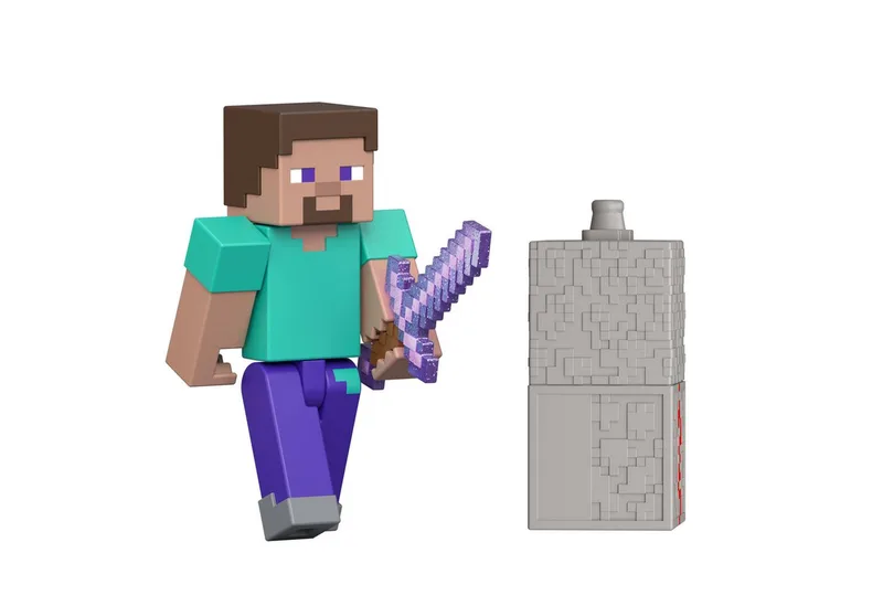 Minecraft Redstone Action Figure - Steve van Mojang – cover 2 van 3