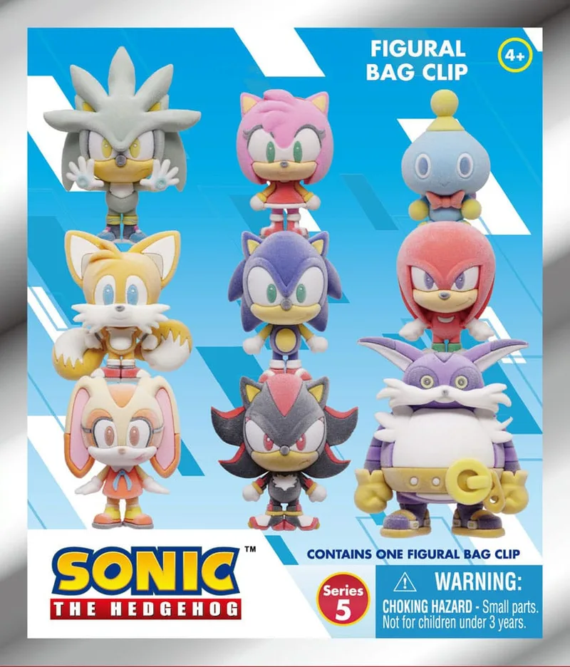 Sonic the Hedgehog 3D Bag Clip Flocking Blind Bag - Series 5 van Monogram – cover