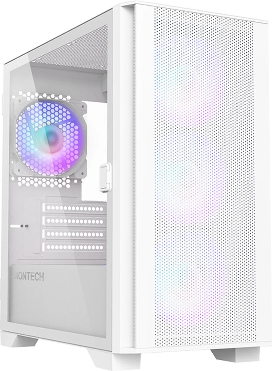 Air 100 ARGB Mini Tower van Montech, Wit – cover