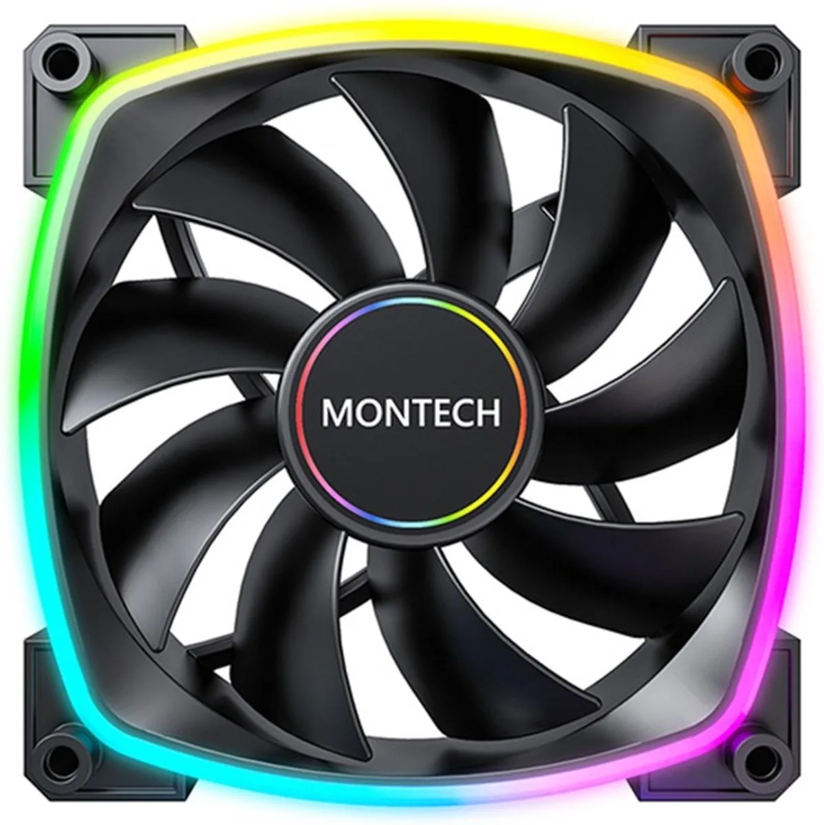 AX140 PWM ARGB - Ventilatorhuis - 140mm van Montech, Zwart – cover
