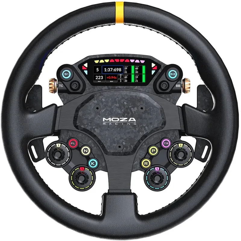 CS Pro Stuurwiel – 13 inch GT Stuur – Carbon Fiber – Aluminium Behuizing – Sim Racing – PC van Moza Racing – cover