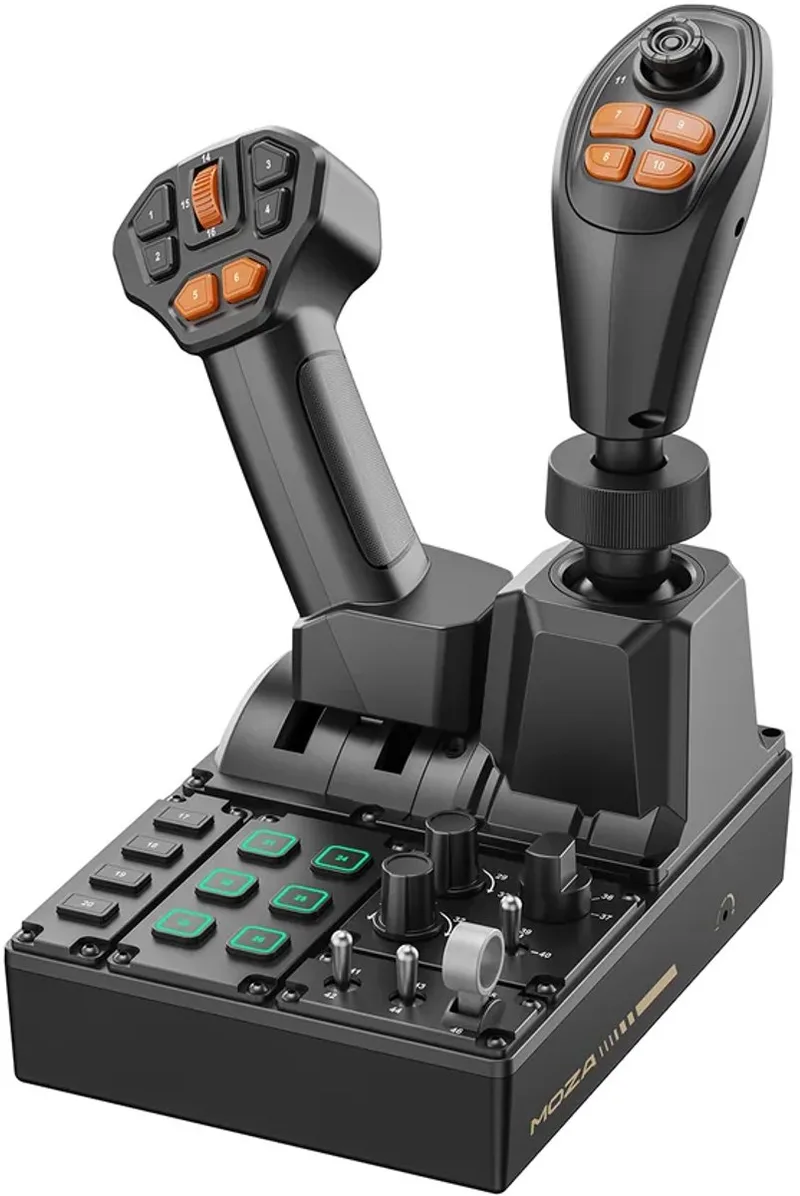 FCS Farming Control System – Joystick & Bedieningspaneel – Farming Simulator 25 – PC by Moza Racing, Black – cover
