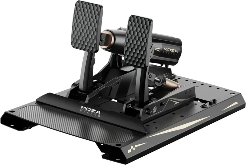 mBooster Actieve Sim‑Race Pedalen Set met CRP2 Throttle – Programmeerbare Force‑Feedback voor PC Sim Racing van Moza Racing – cover