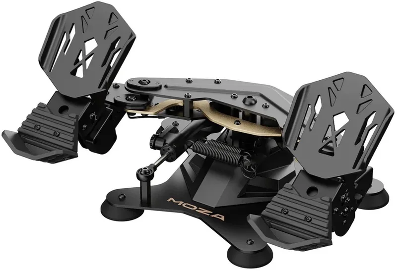 MRP Rudder Pedals – Professionele Flight Simulator Rudder Pedalen van Metaal - PC van Moza Racing – cover