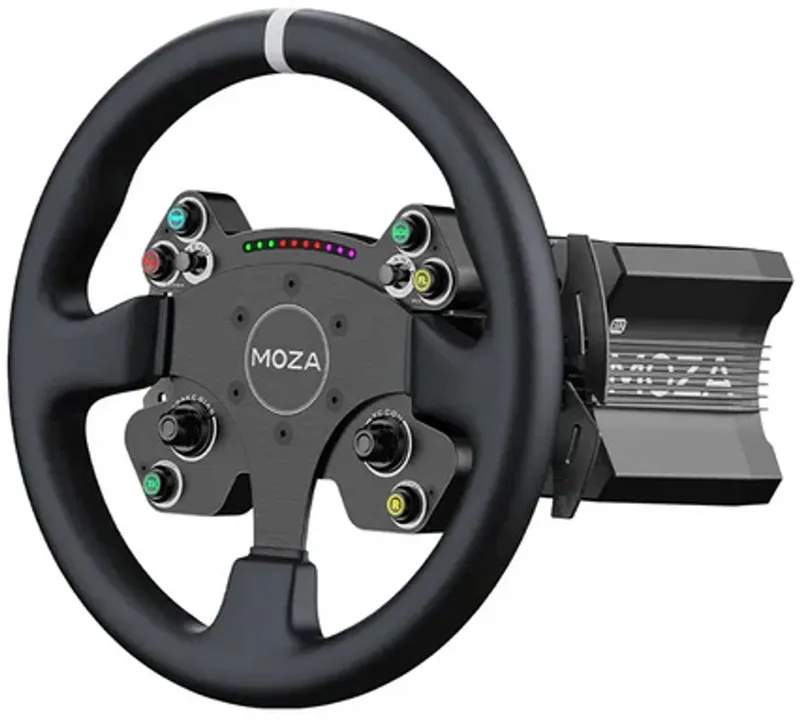 R12 V2 + CS V2P Steering Wheel Bundle – Direct Drive Sim Racing Set - PC van Moza Racing – cover