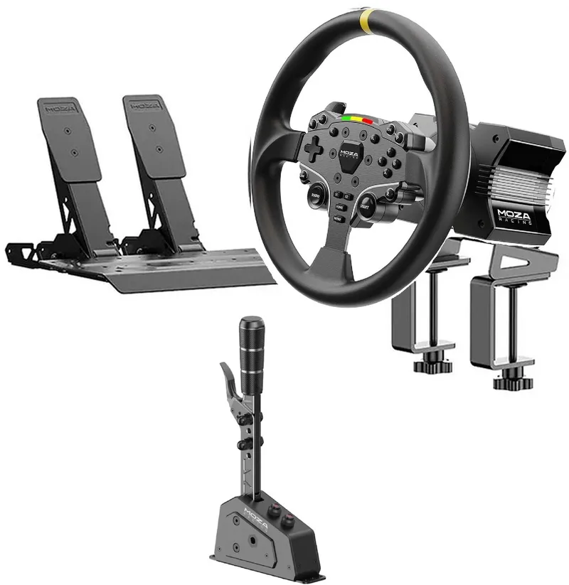 R3 Xbox Bundle + 12” Round Wheel Mod + MOZA SGP Sequential Shifter – Direct Drive Starter Set - Xbox - PC de Moza Racing – jaquette