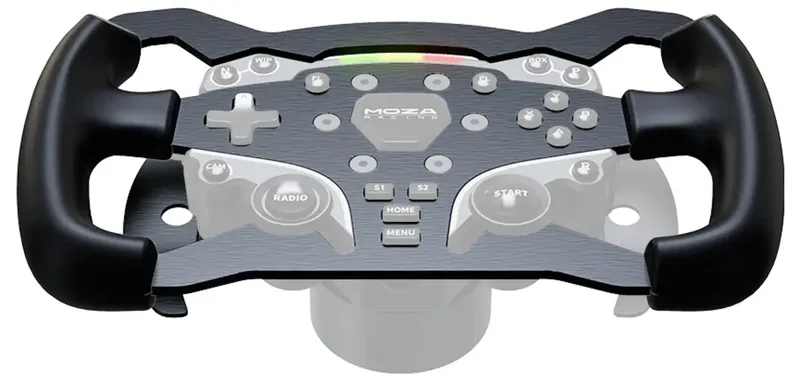 R5 Formula Wheel Mod - Formule 1 Racing Stuur Upgrade voor Sim Racing by Moza Racing, Transparent – cover 2 of 2