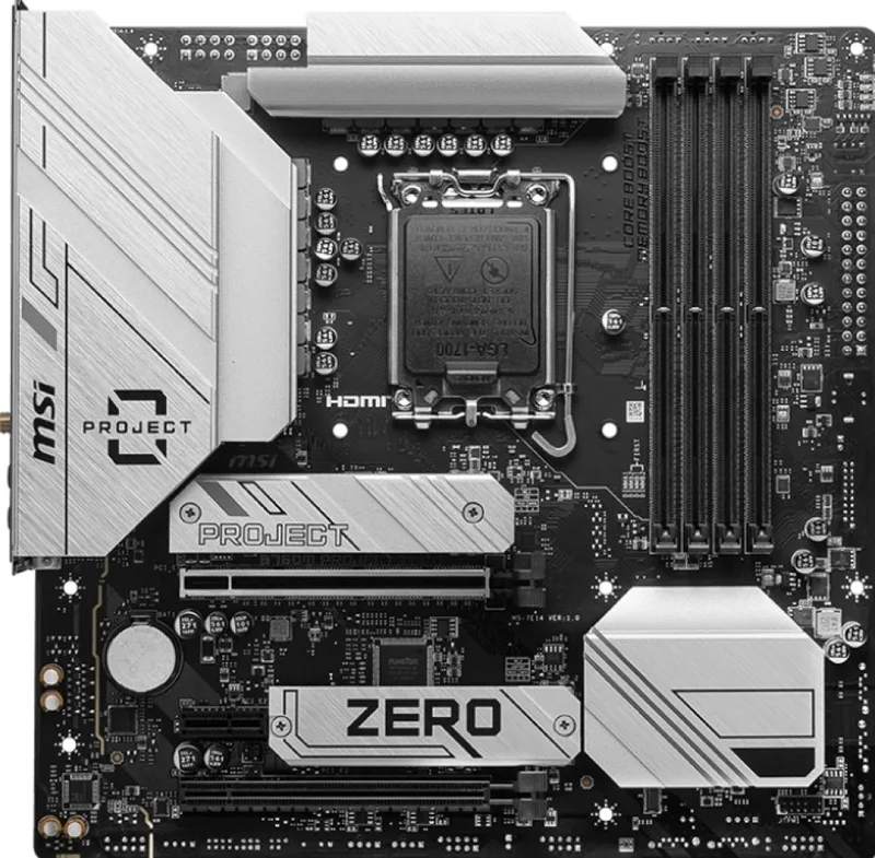B760M PROJECT ZERO - Moederbord de MSI – jaquette