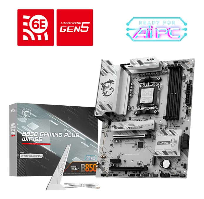 B850 Gaming Plus WiFi6E - Moederbord de MSI – jaquette