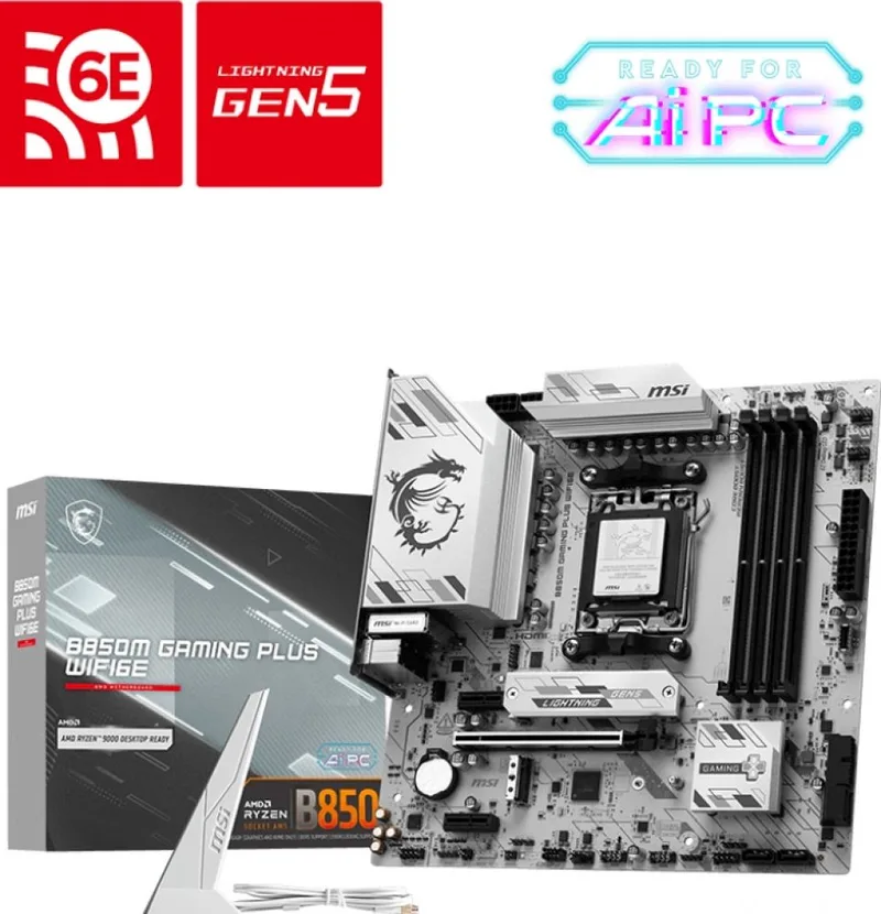 B850M Gaming Plus WiFi6E - Moederbord by MSI – cover