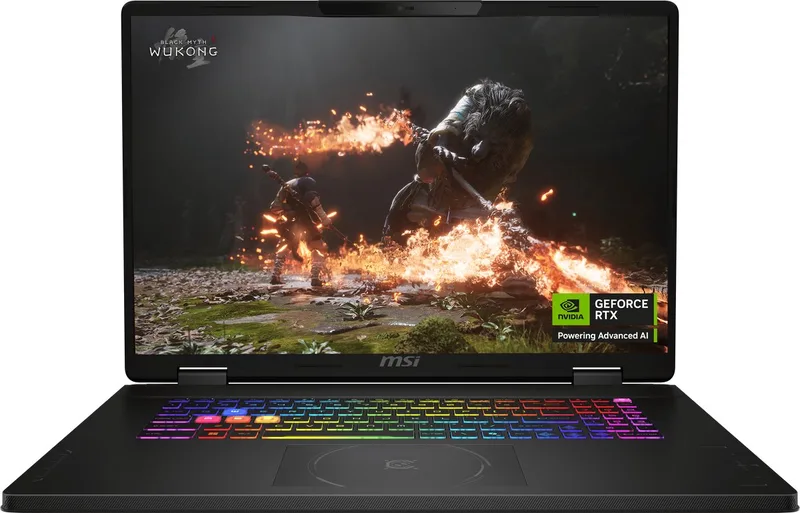 Crosshair 18 HX AI A2XWGKG-017NL - Gaming Laptop - Core Ultra 9 - RTX 5070 - 32GB/1000GB - 240 Hz - 18 inch van MSI, Zwart – cover
