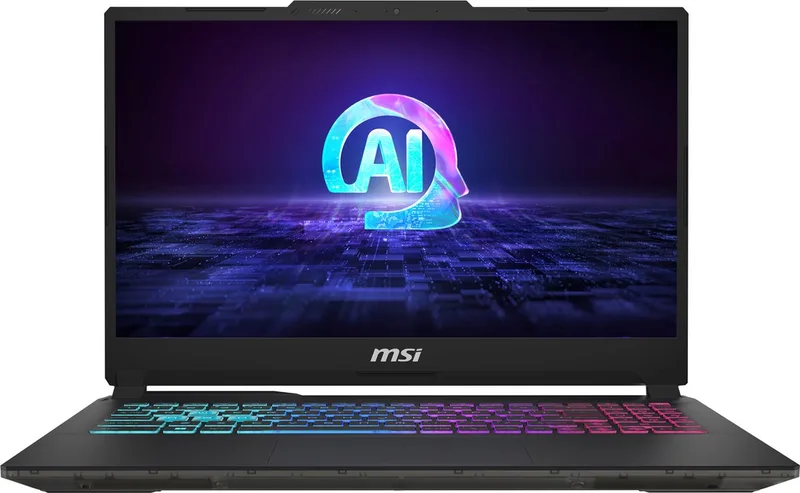 Cyborg 15 AI A1VEK-020BE - Gaming Laptop - 15.6 inch - 144Hz - azerty by MSI, Black, AZERTY – cover