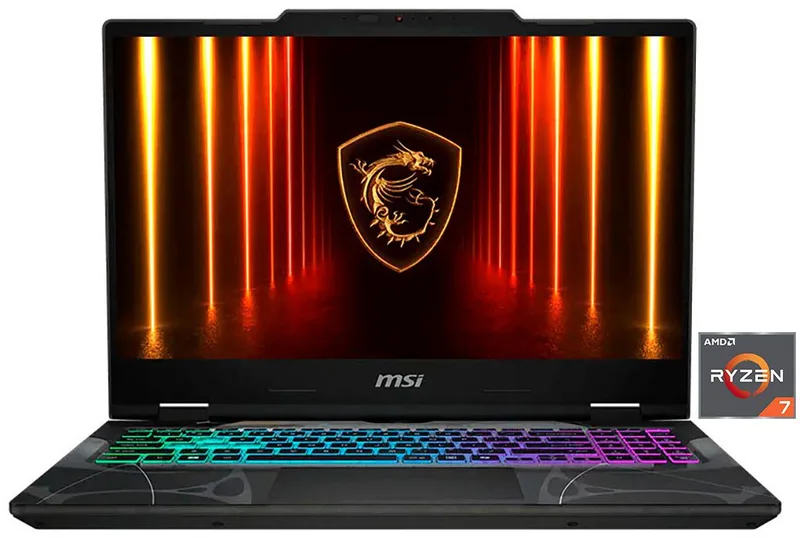 Cyborg A15 AI B2HWGKG-089 Gaming-Notebook (39,6 cm/15,6 Zoll, AMD Ryzen 7 260, GeForce RTX 5070, 32 GB, 1000 GB SSD) by MSI, Black – cover