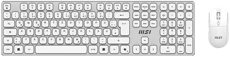 Forge K210 Combo Wireless-Tastatur by MSI, White – cover