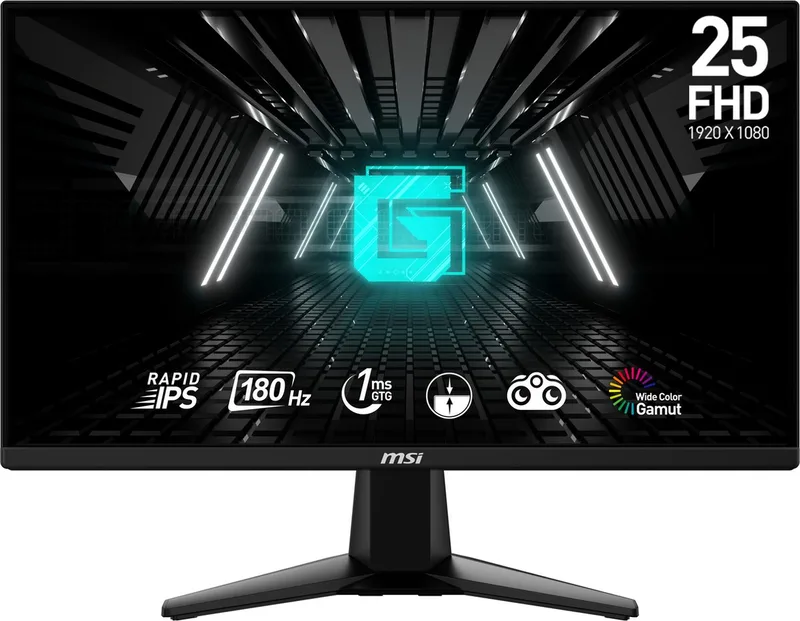 G255F computer monitor 62,2 cm (24.5") 1920 x 1080 Pixels Full HD LCD Zwart van MSI, Zwart – cover