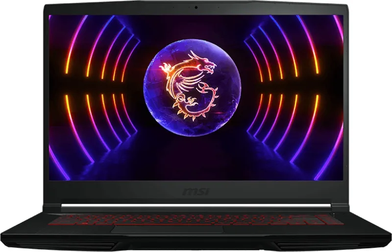 Gaming GF63 12VE-015BE Thin Intel® Core™ i5 i5-12450H Laptop 39,6 cm (15.6") Full HD 16 GB DDR4-SDRAM 512 GB SSD NVIDIA GeForce RTX 4050 Wi-Fi 6 (802.11ax) Windows 11 Home de MSI, Noir – jaquette