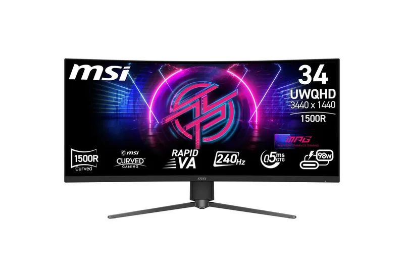 Gaming-LED-Monitor (3440 x 1440, 0,5 ms Reaktionszeit, 240 Hz, VA Panel) by MSI – cover